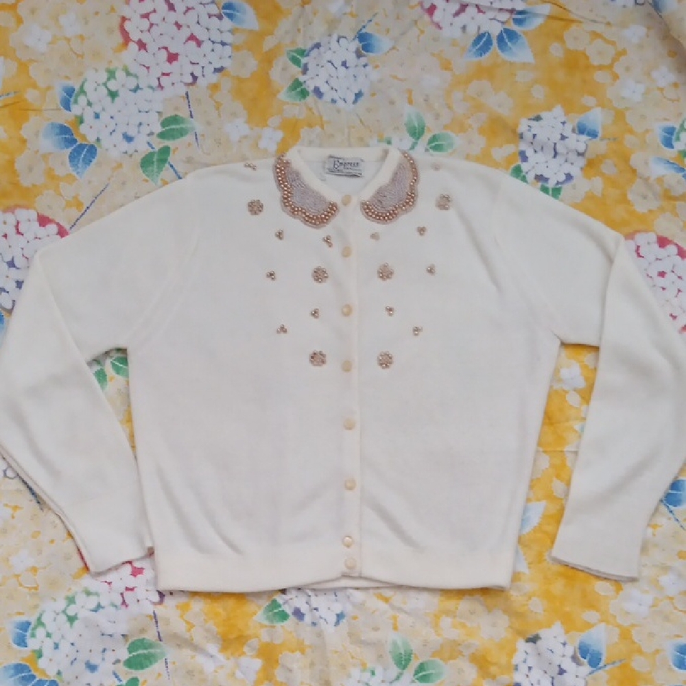 Vintage Beaded Cardigan